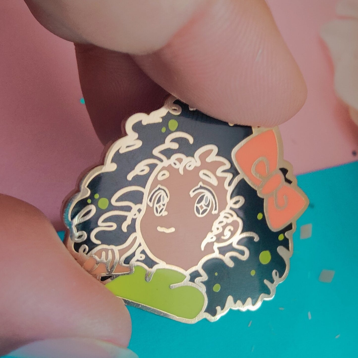 Curly Girl Pin