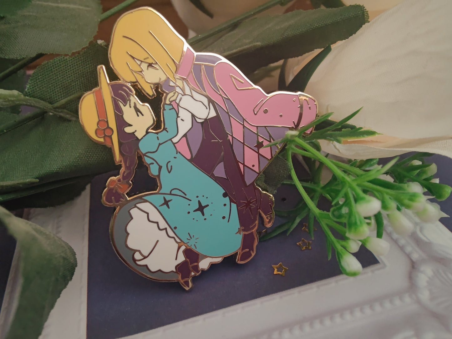 Howl & Sophie Enamel Pin