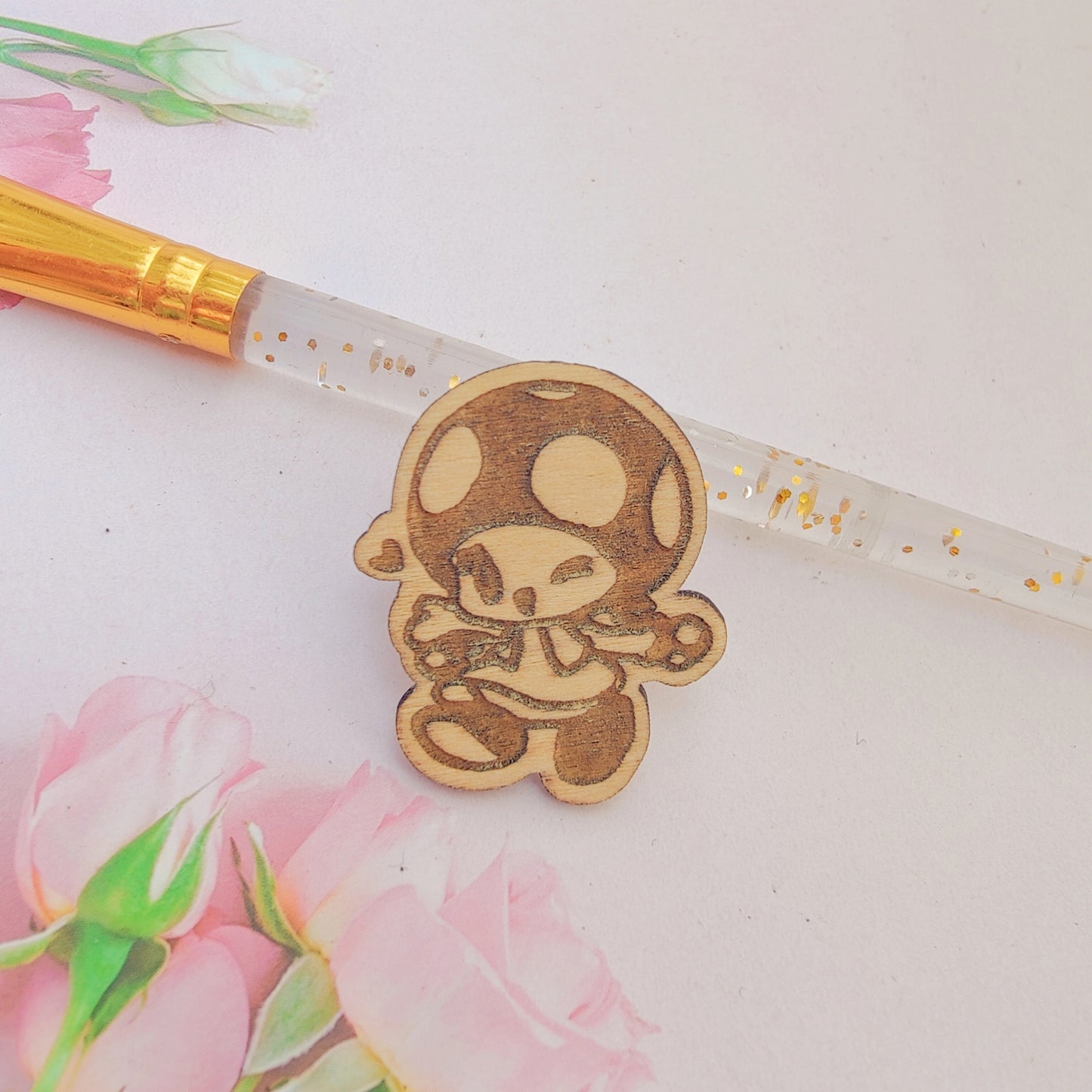Mario Wooden Pin