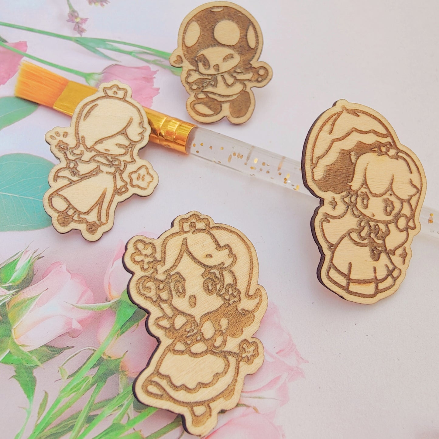 Mario Wooden Pin