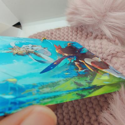 Genchin Lumine & Amber mini Acrylic block