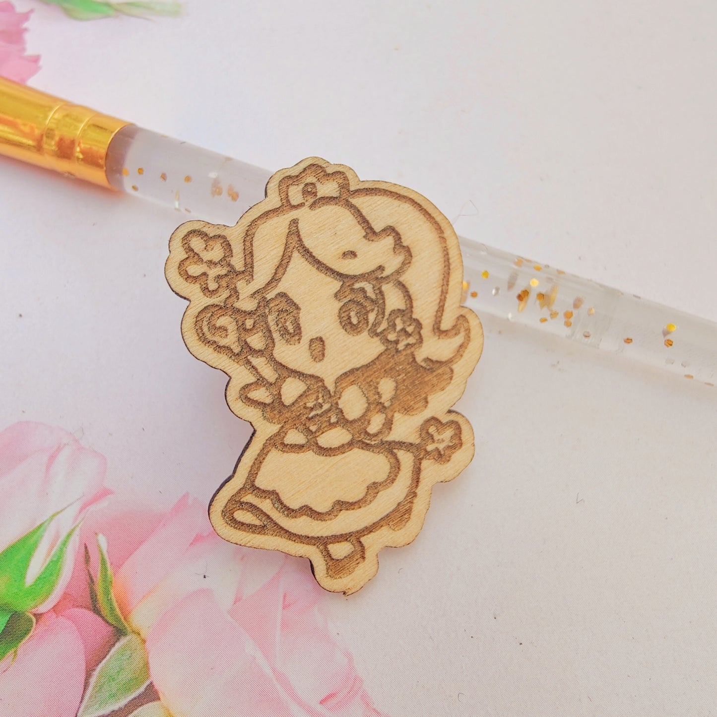 Mario Wooden Pin