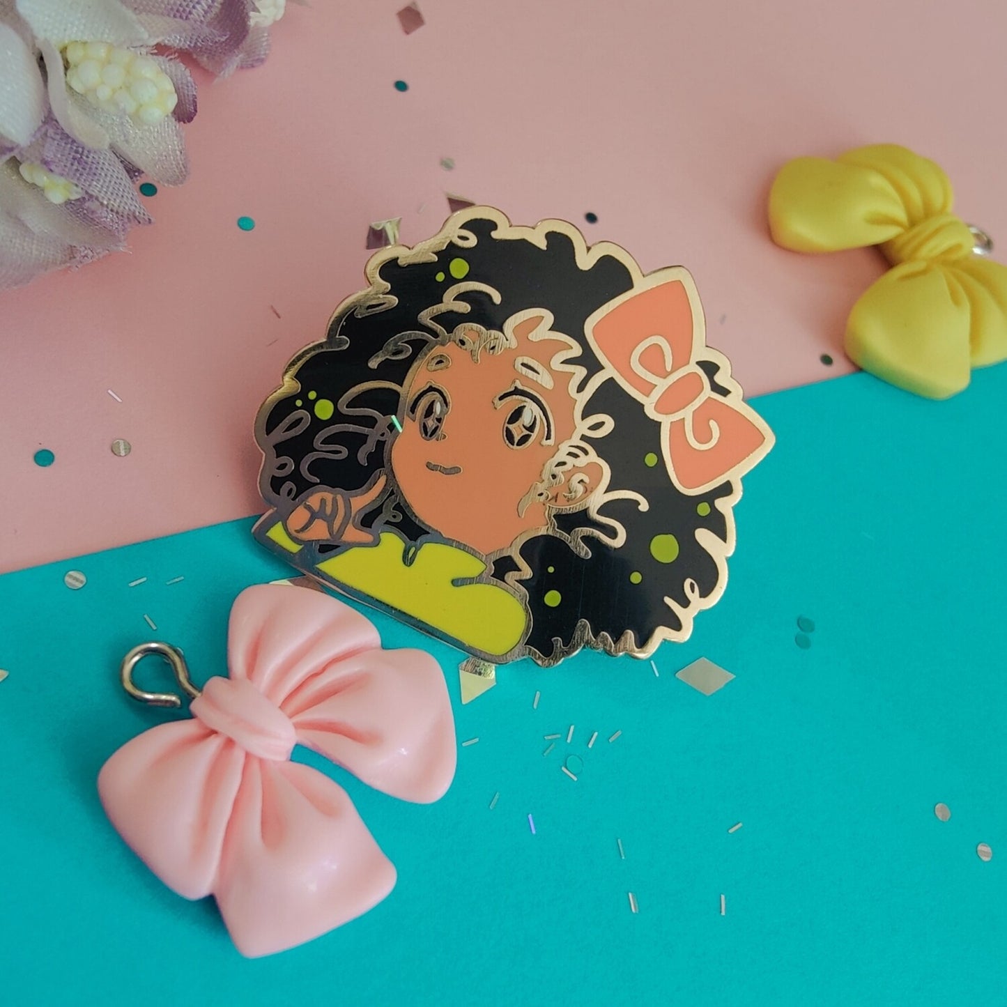 Curly Girl Pin