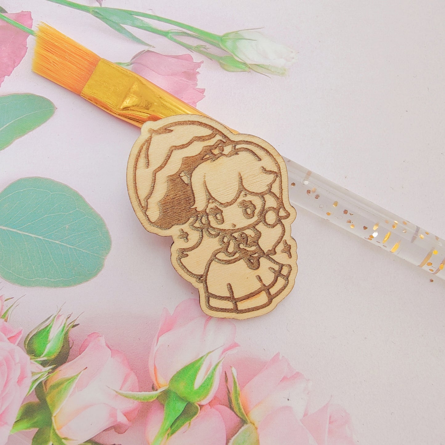 Mario Wooden Pin