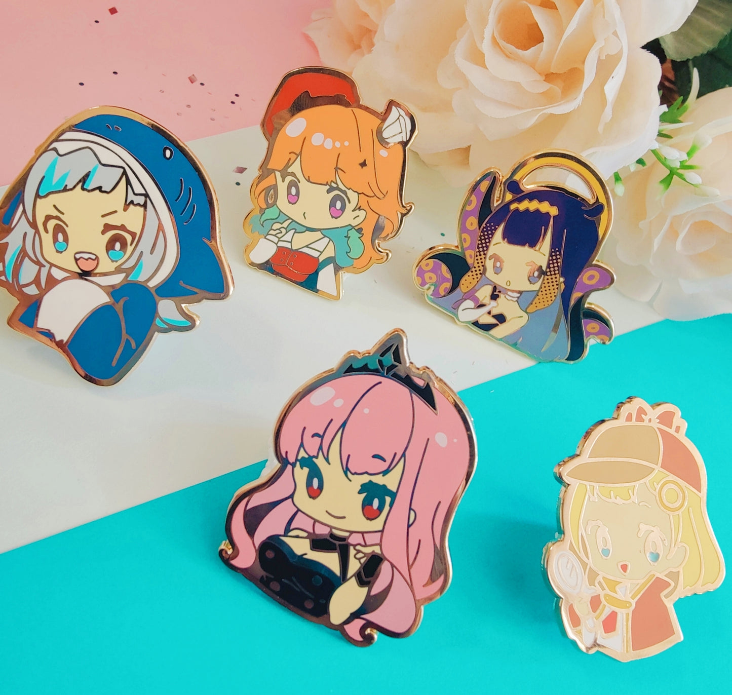 Holo Myth Enamel Pins