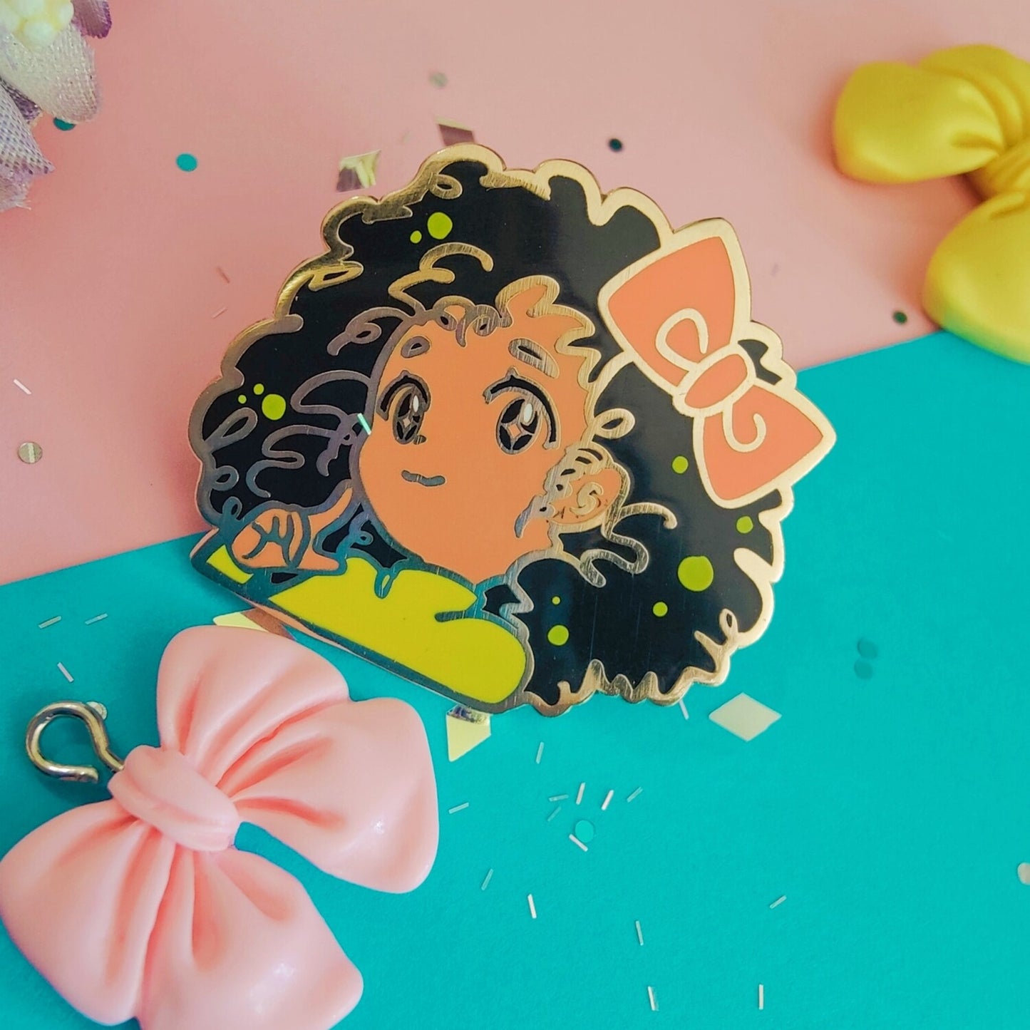 Curly Girl Pin