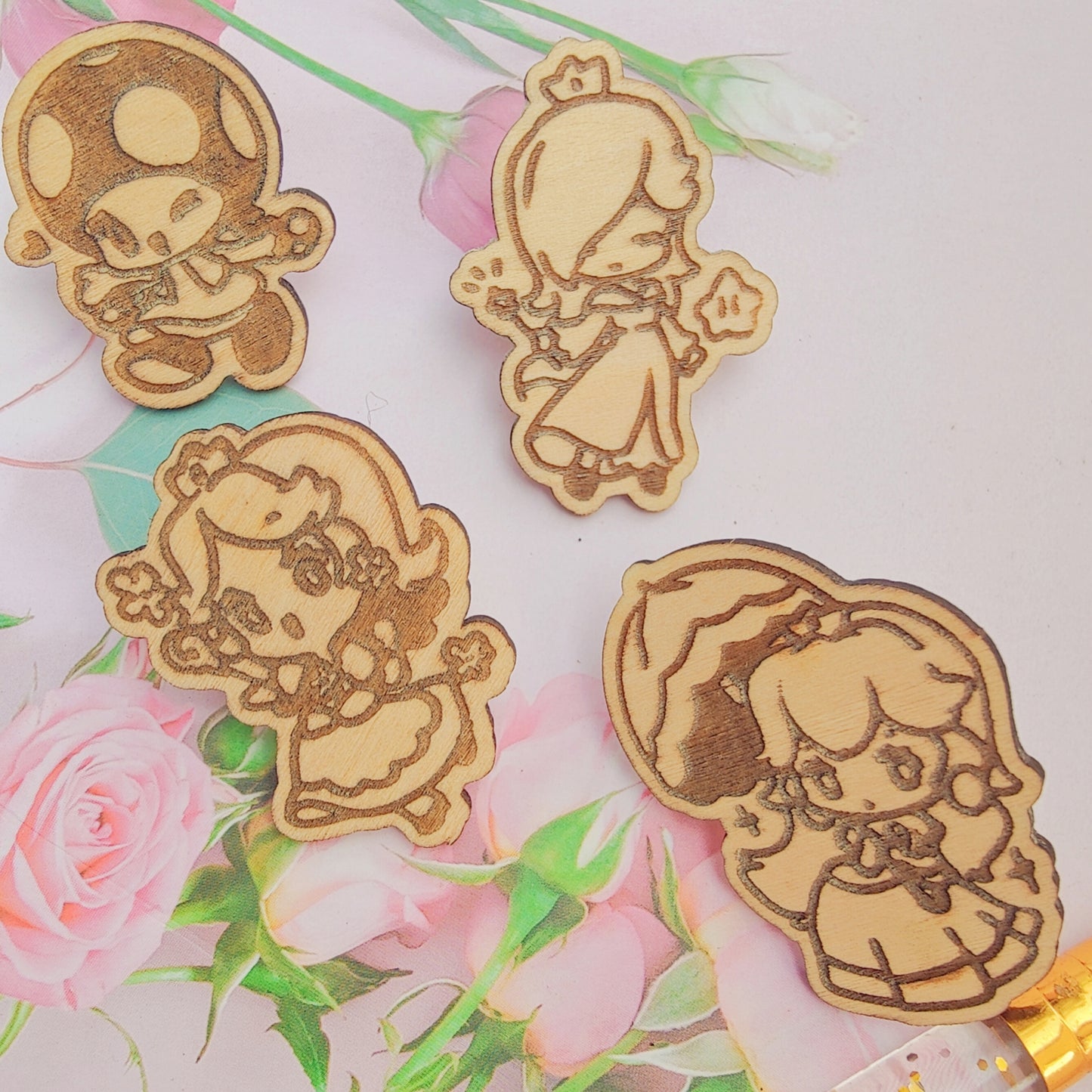 Mario Wooden Pin