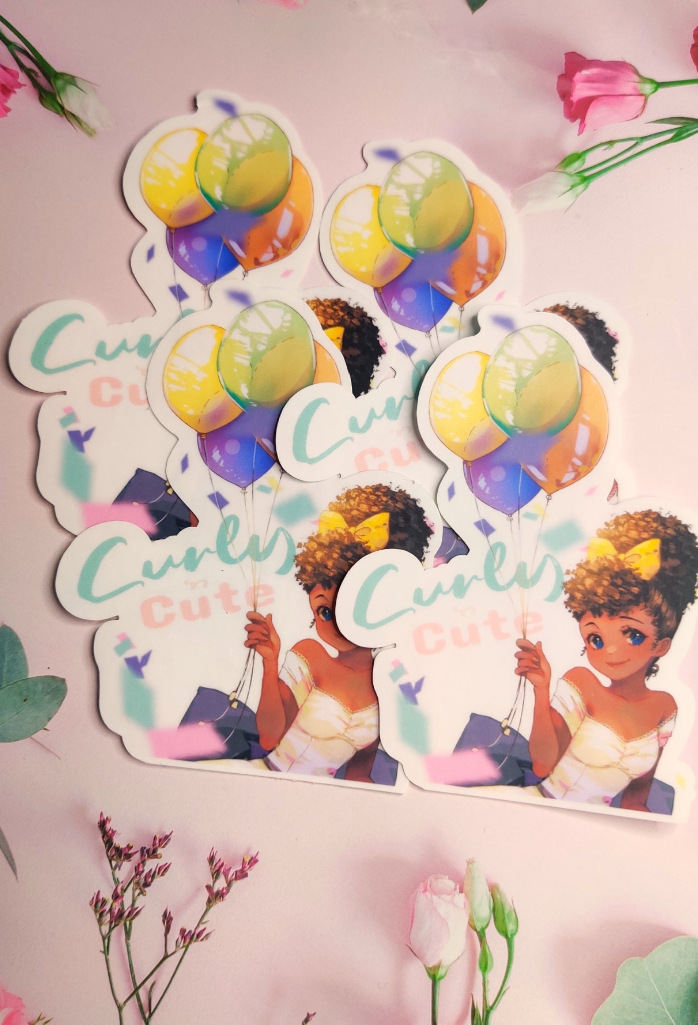 Curly n' Cute sticker