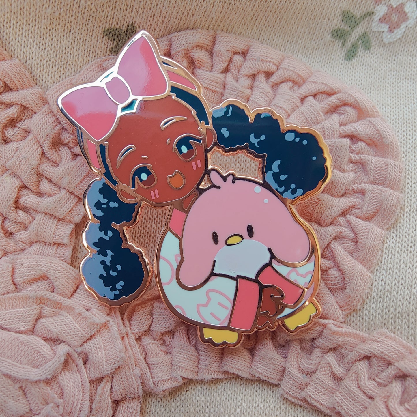 Curly PJs Pin
