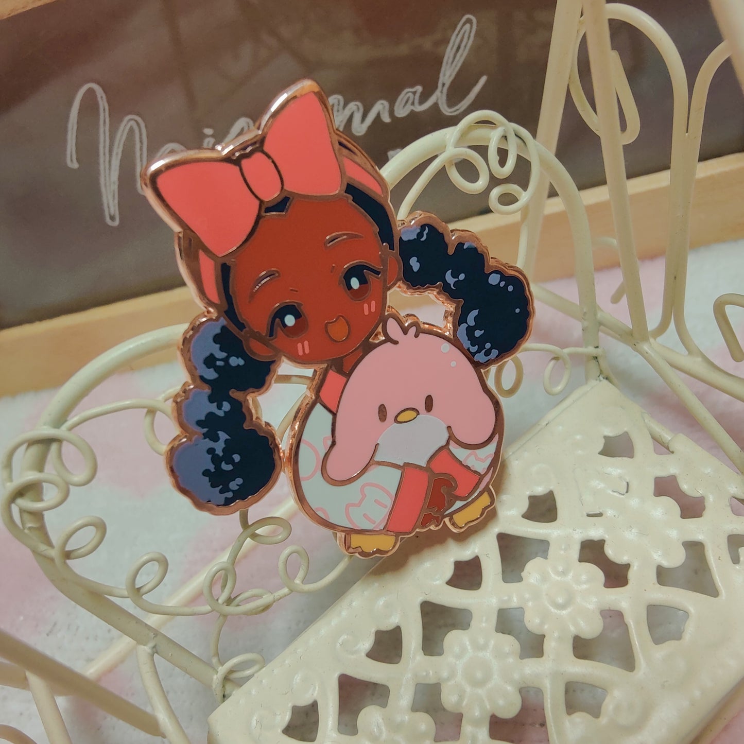 Curly PJs Pin