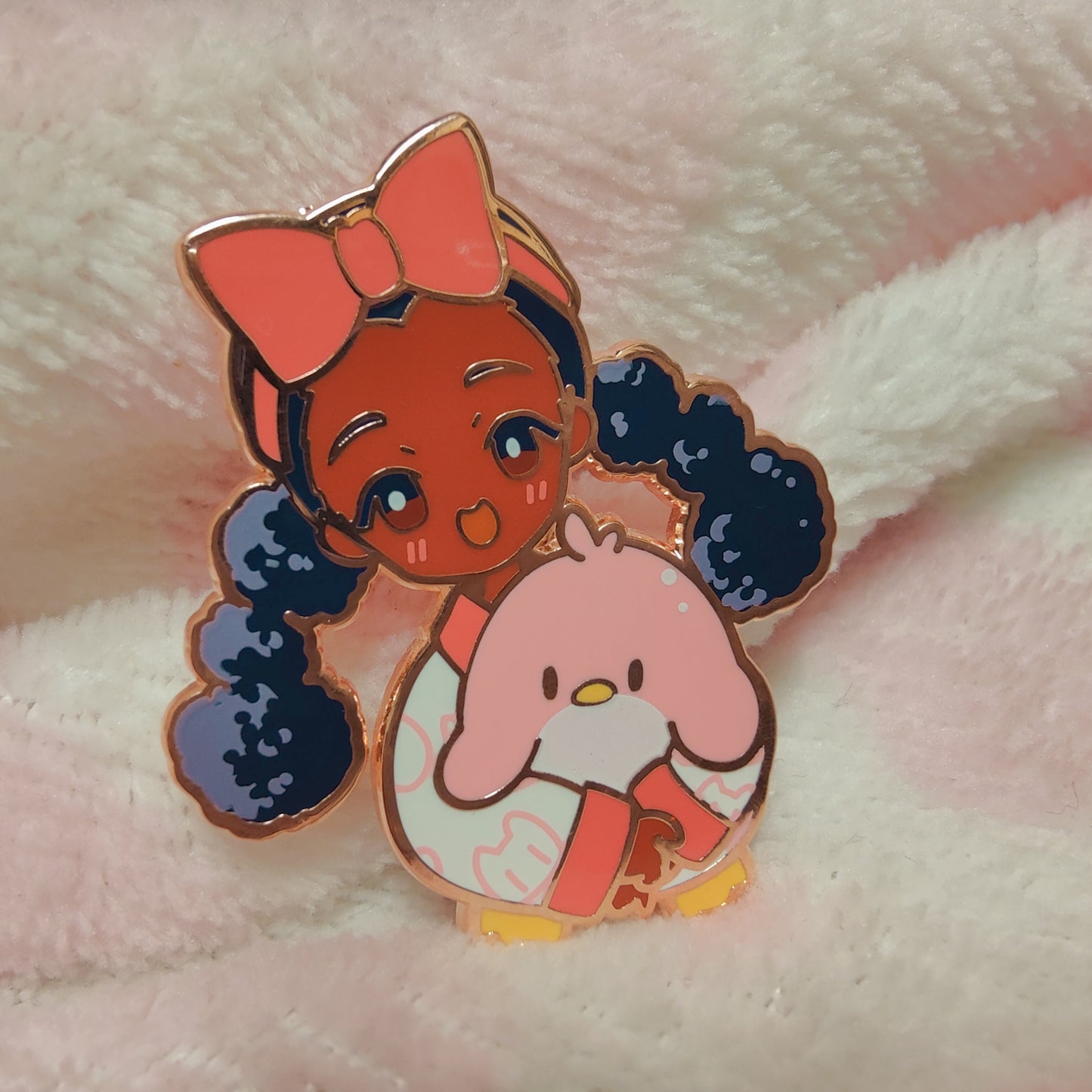 Curly PJs Pin