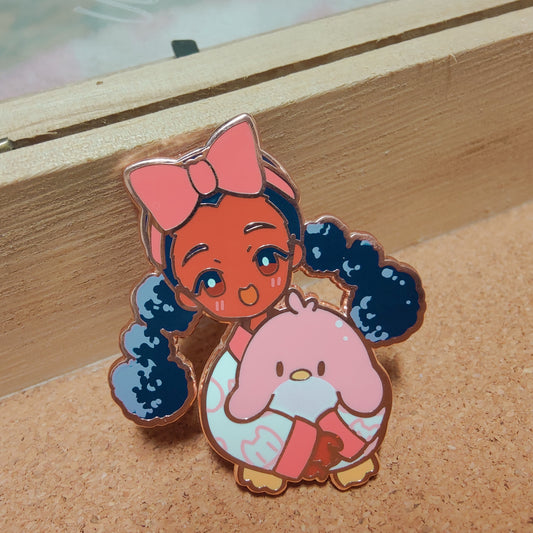 Curly PJs Pin