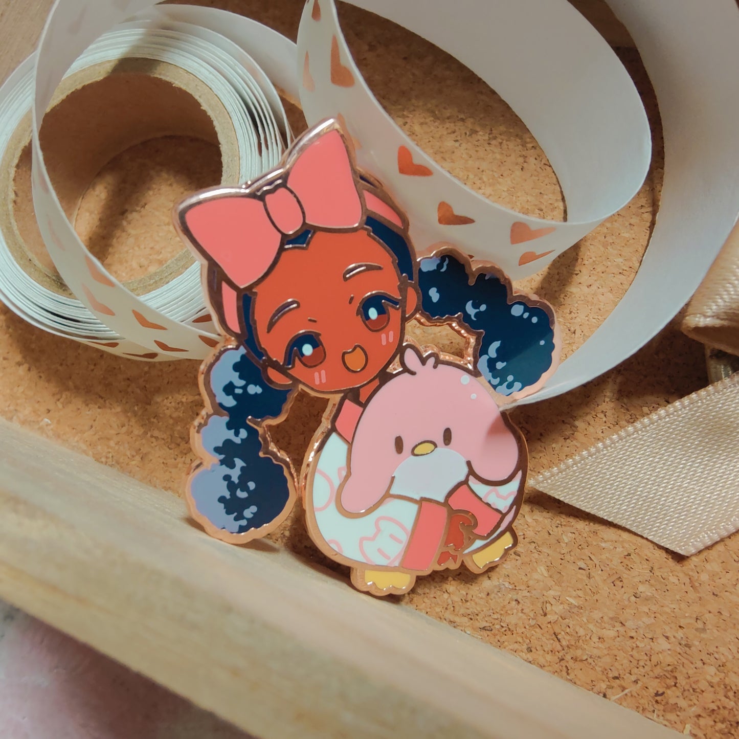 Curly PJs Pin