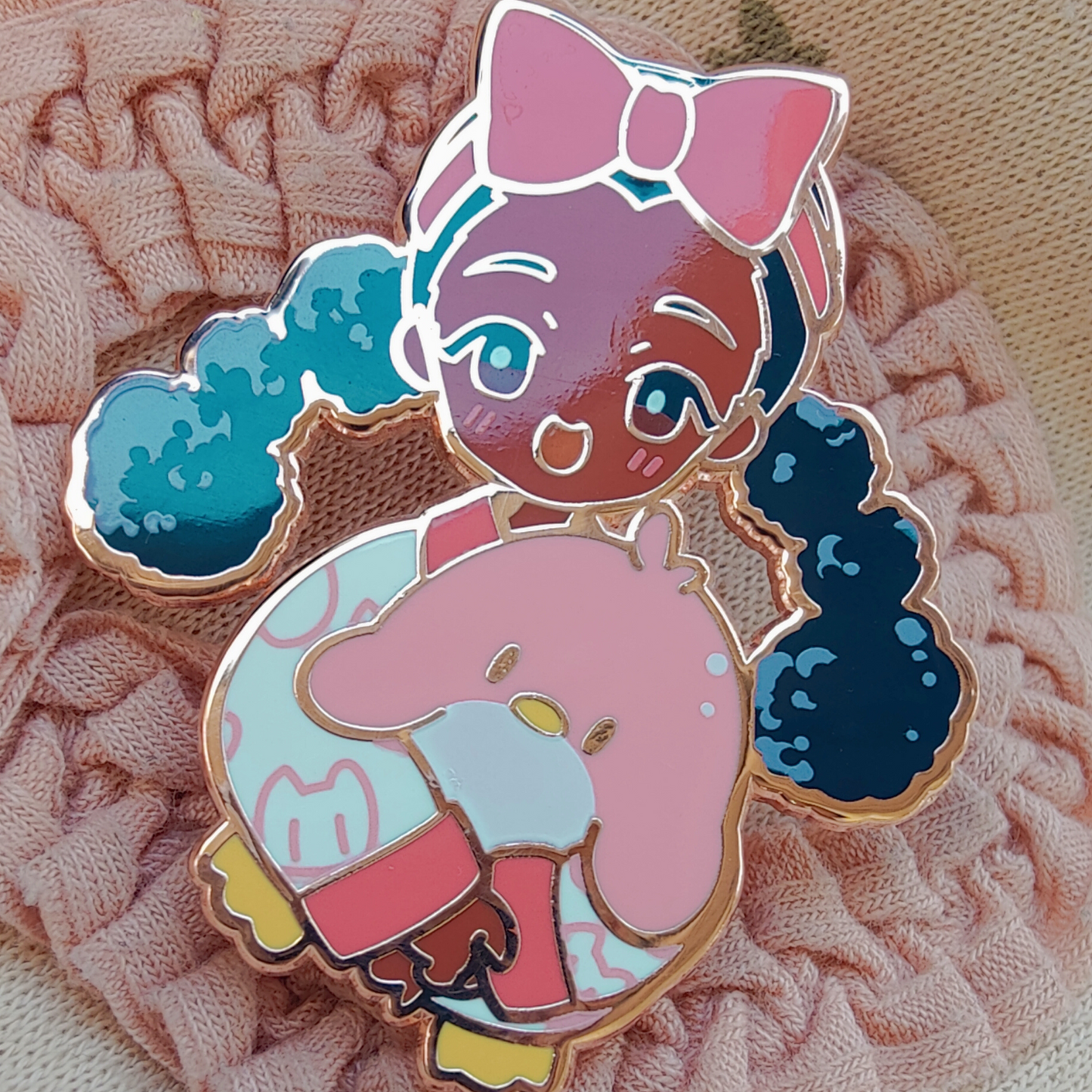 Curly PJs Pin