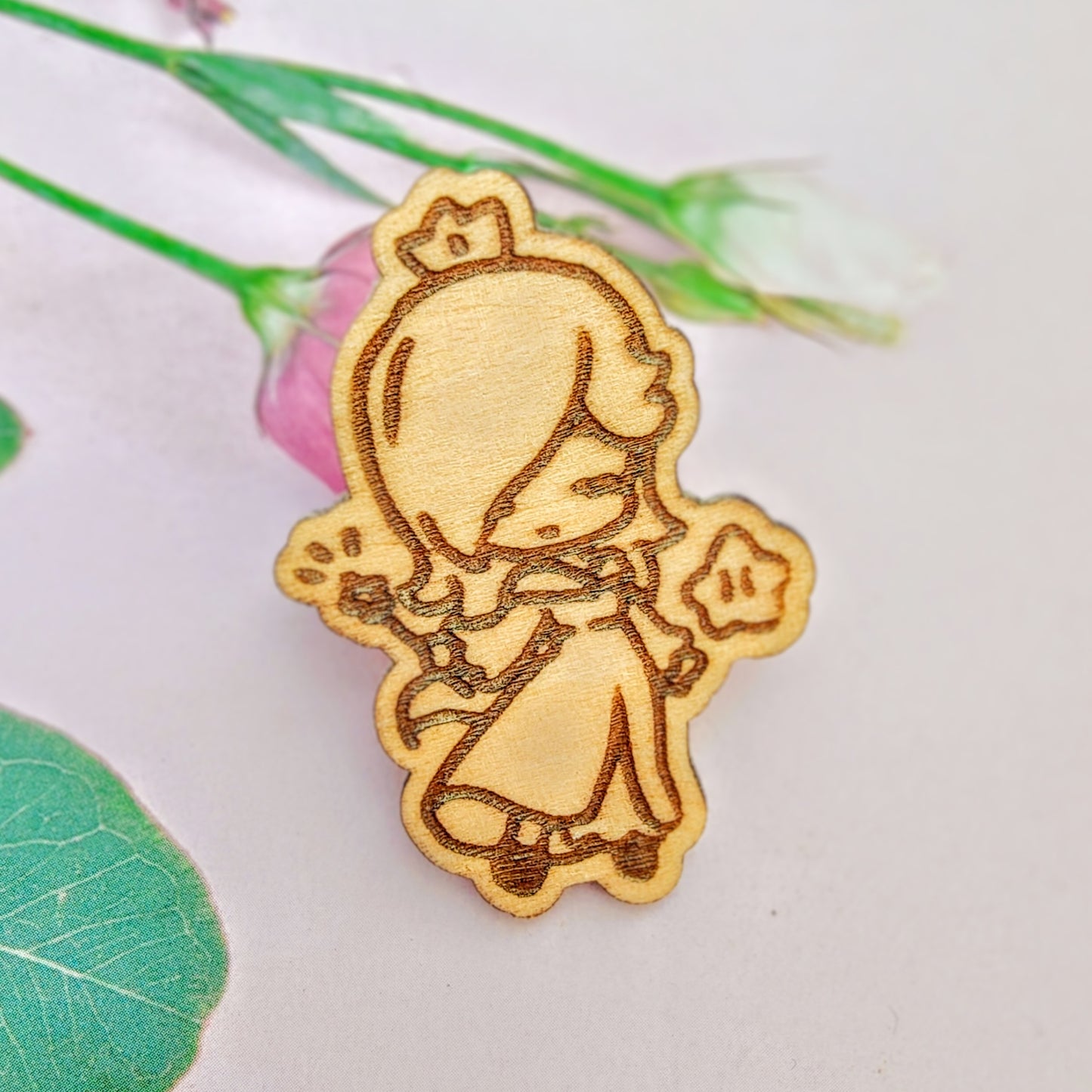 Mario Wooden Pin