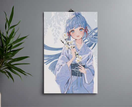 Genshin Ayaka in Yukata Print