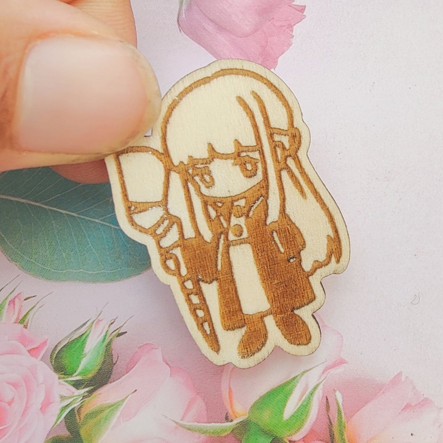 Frieren and Fern Wooden Pins