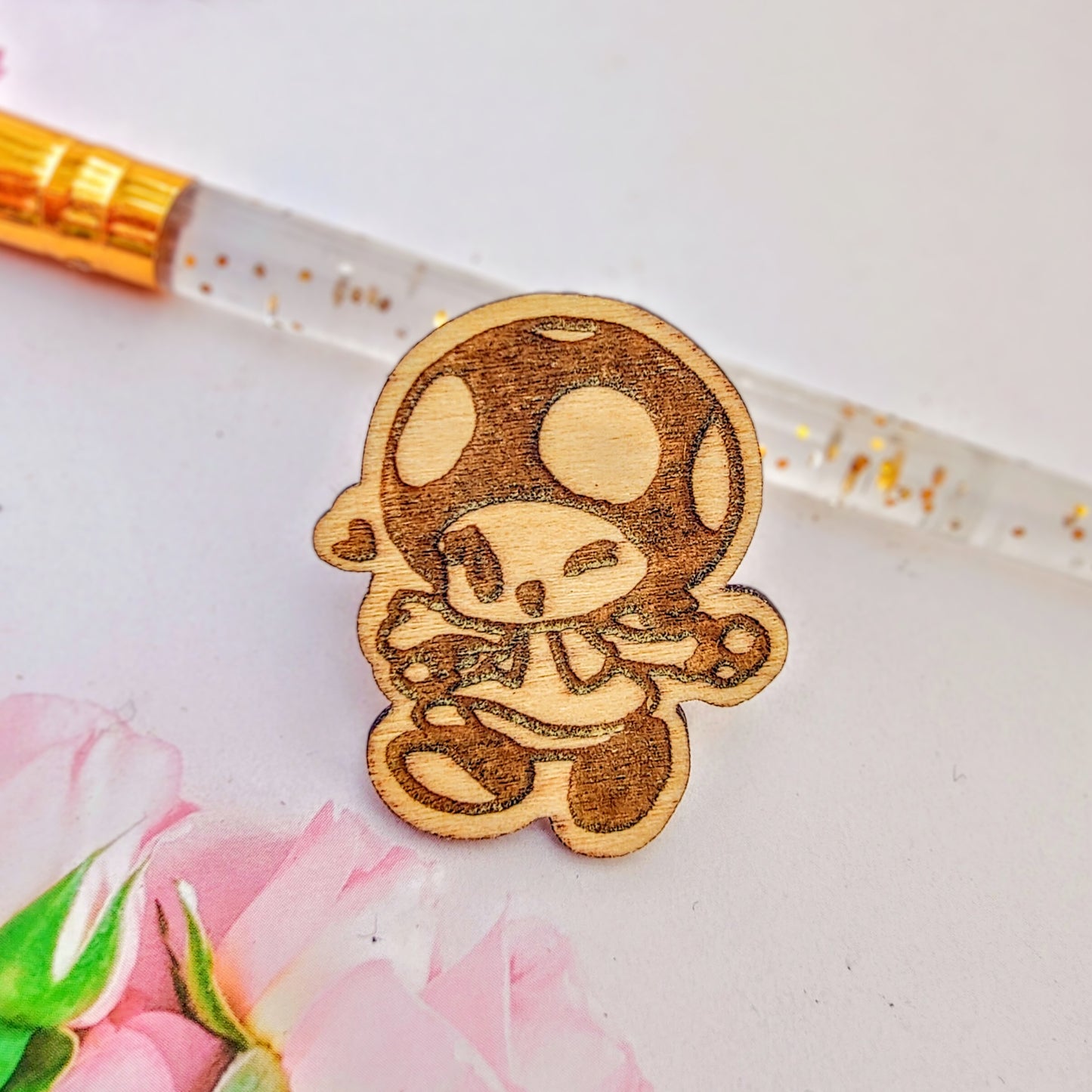 Mario Wooden Pin