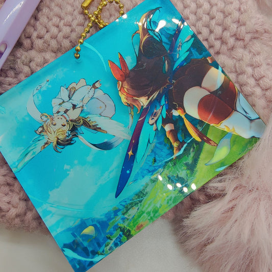 Genchin Lumine & Amber mini Acrylic block