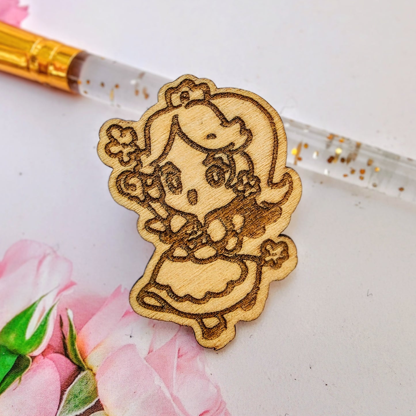 Mario Wooden Pin