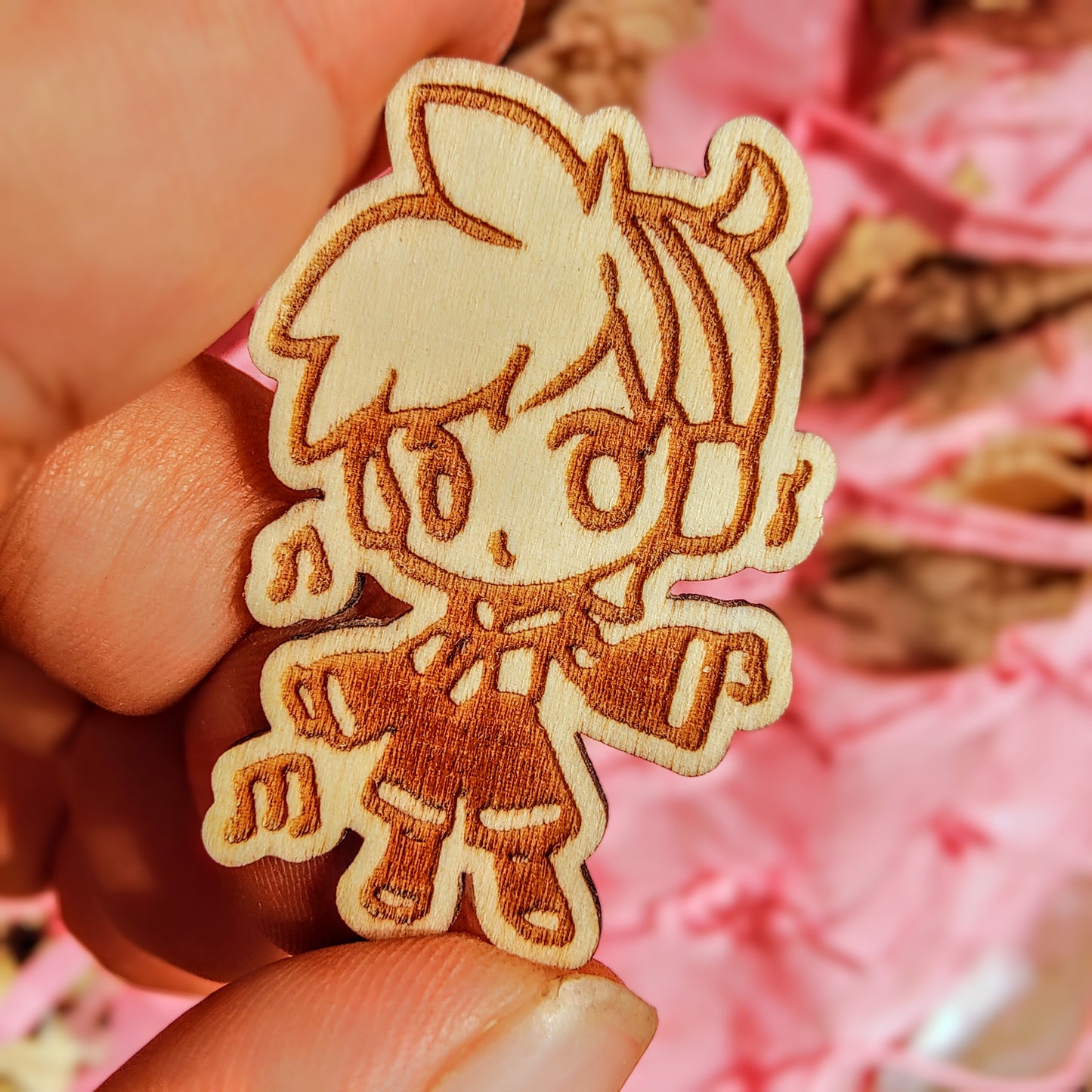 Vocaloid Wooden Pin